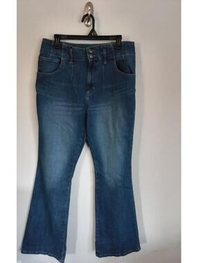 Lee Blue Button-Fly Bootcut Jeans